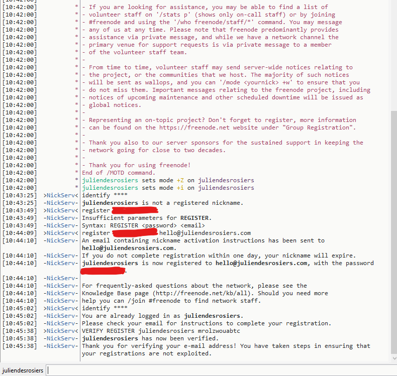 IRC Login