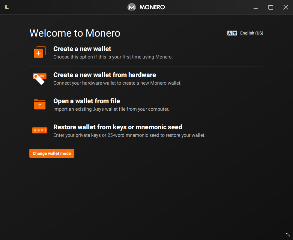 Monero GUI app setup 4
